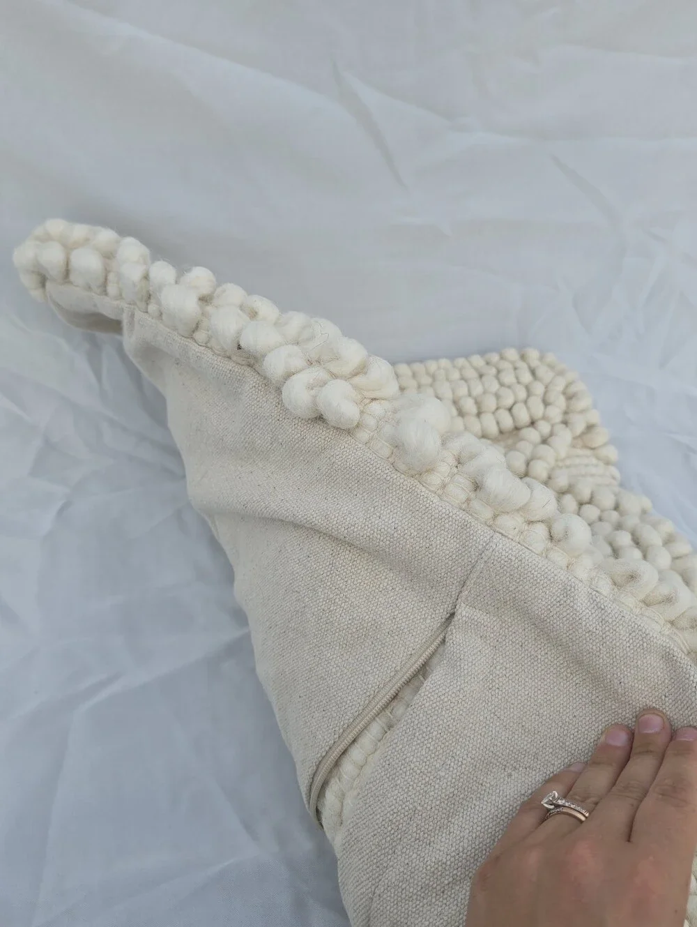 Quince Kai Wool 1 Pillow Cover Textured Boho